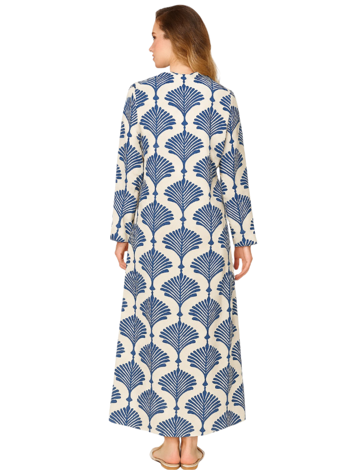 Gold&Silver Puff Sleeve Longdress