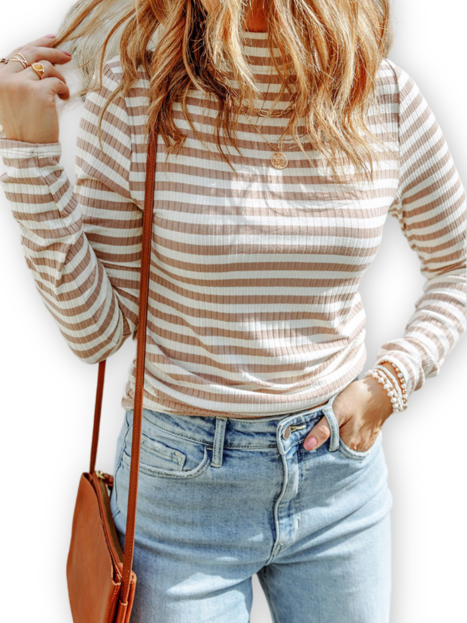 Pink Orchid Striped Tee