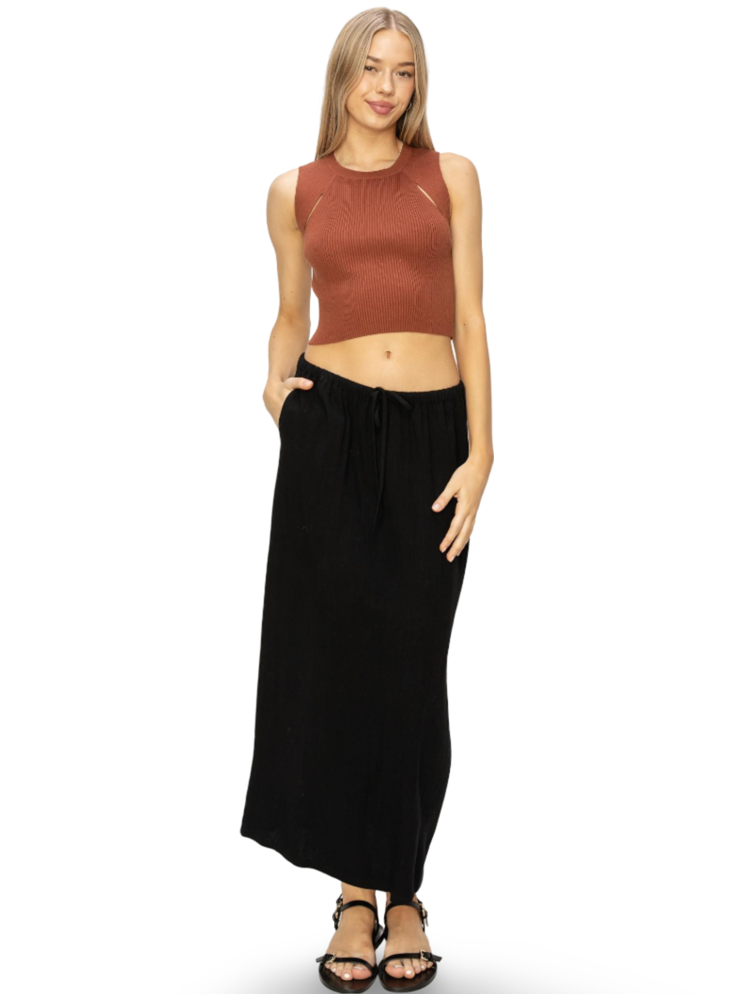 Double Zero Linen Midi
