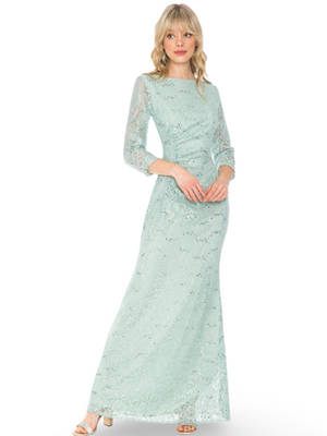 Lenovia Ruched Lace Dress
