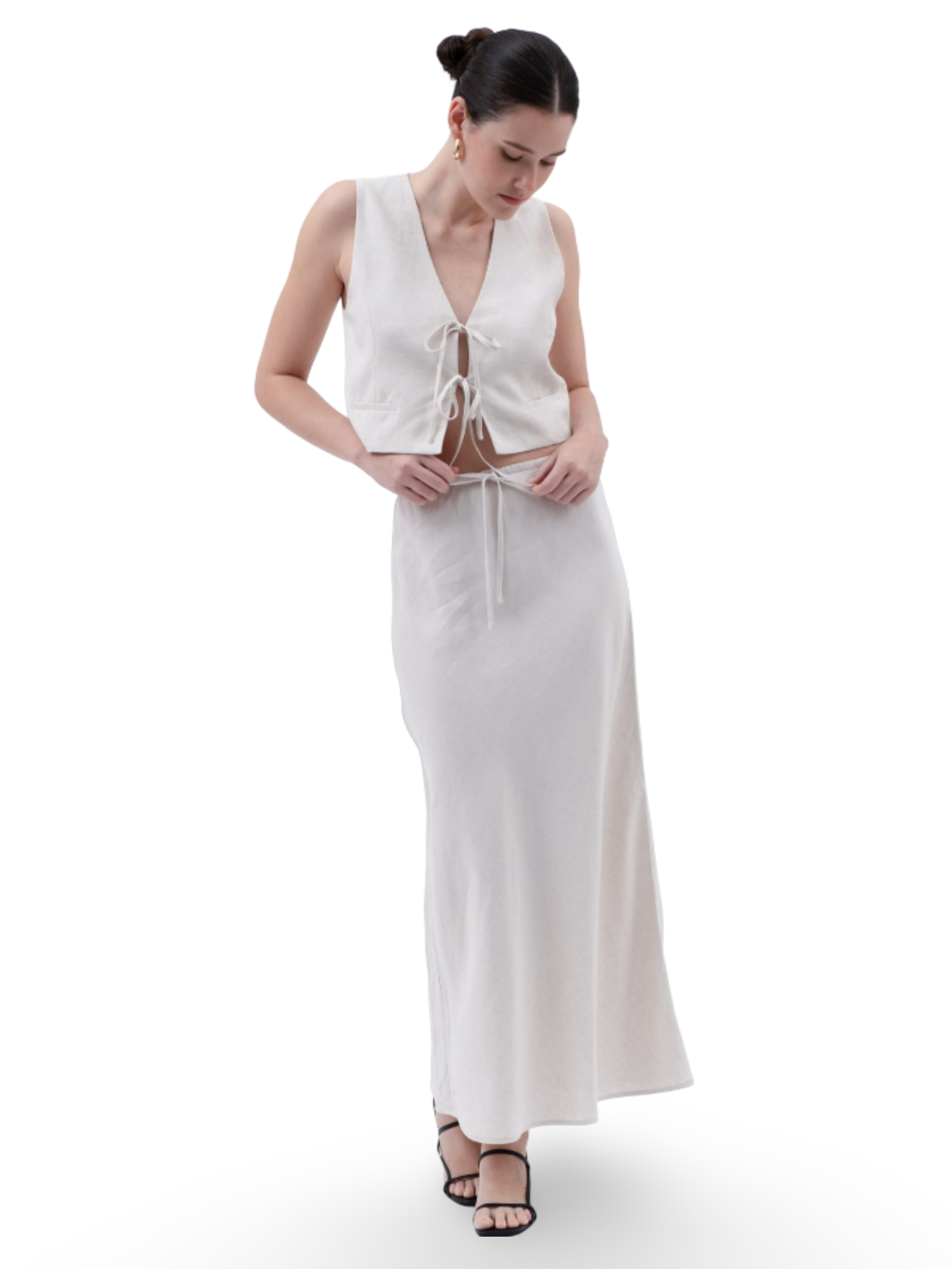 The Workshop Linen Midi