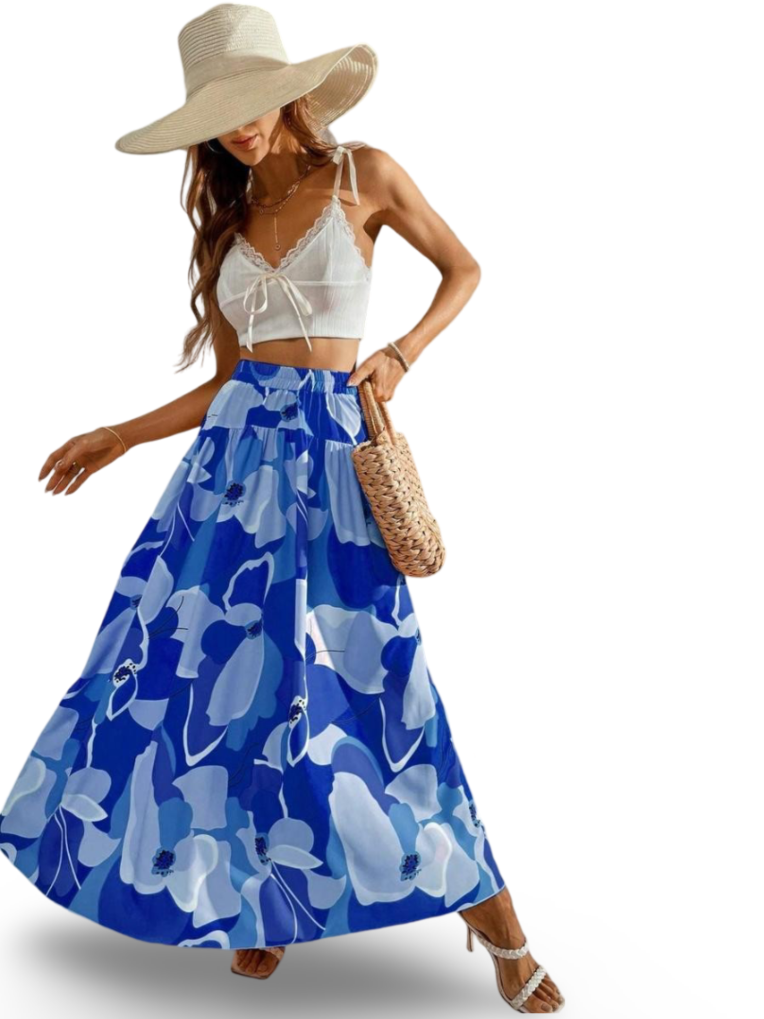 Luv Fashion Floral Skirt