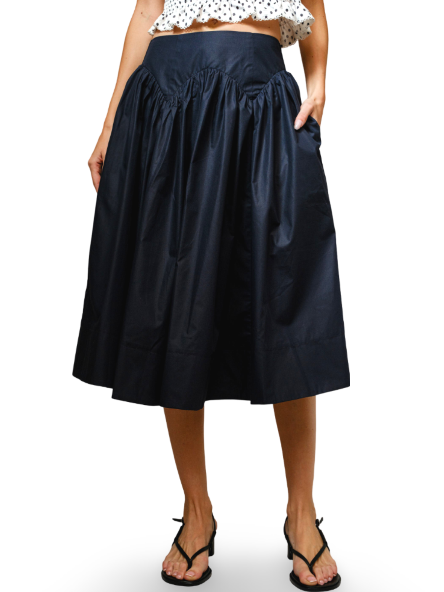 Blue B Smocked Midi