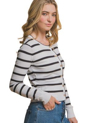 Love Tree Button Down Knit