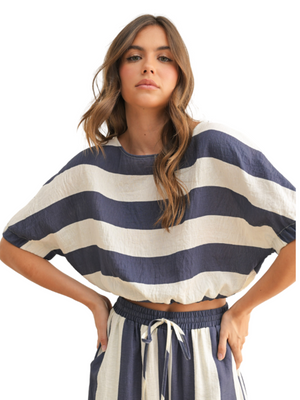 Miou Muse Boat Neck Stripe