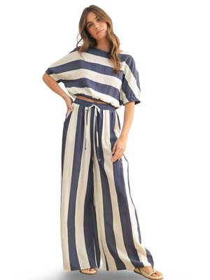 Miou Muse Boat Neck Stripe