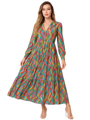 Gold&Silver Cutline Dress