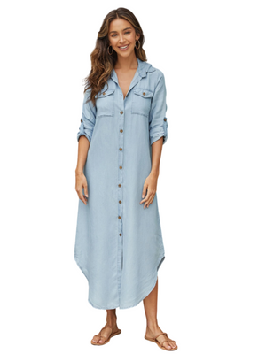 Venti6 Chambray Charm Tunic