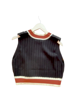 Pashmina Varsity Knit Vest