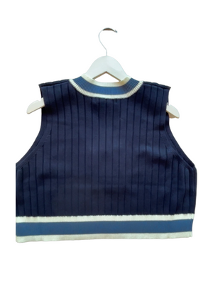 Pashmina Varsity Knit Vest