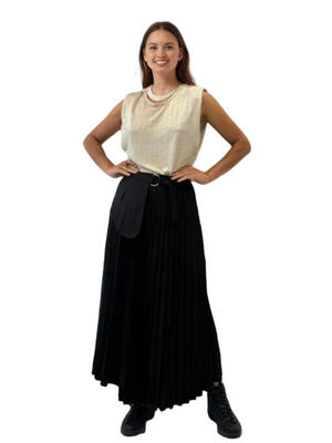 Enxin Pleated Chic Skirt