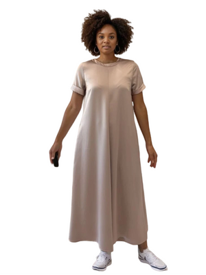 Dixie Satin A-Line Dress