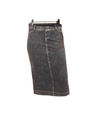 Hard Tail Midi Denim Pencil Skirt MWJ-105