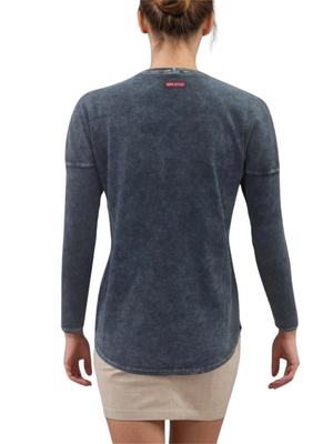 Hard Tail Ribbed Long Sleeve Float Hem Shirt CS-125