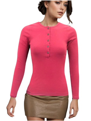 Hard Tail Long Sleeve Henley Shirt T-219