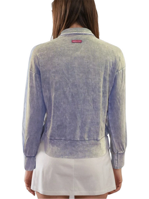 Hard Tail Preppy Half-Zip Pullover Top (Style B-173)