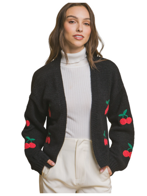 Love Tree Cherries Cardigan