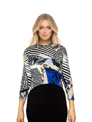 Elio Abstract Cut Top