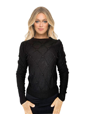 Kathie K Rhombuses Knit Top