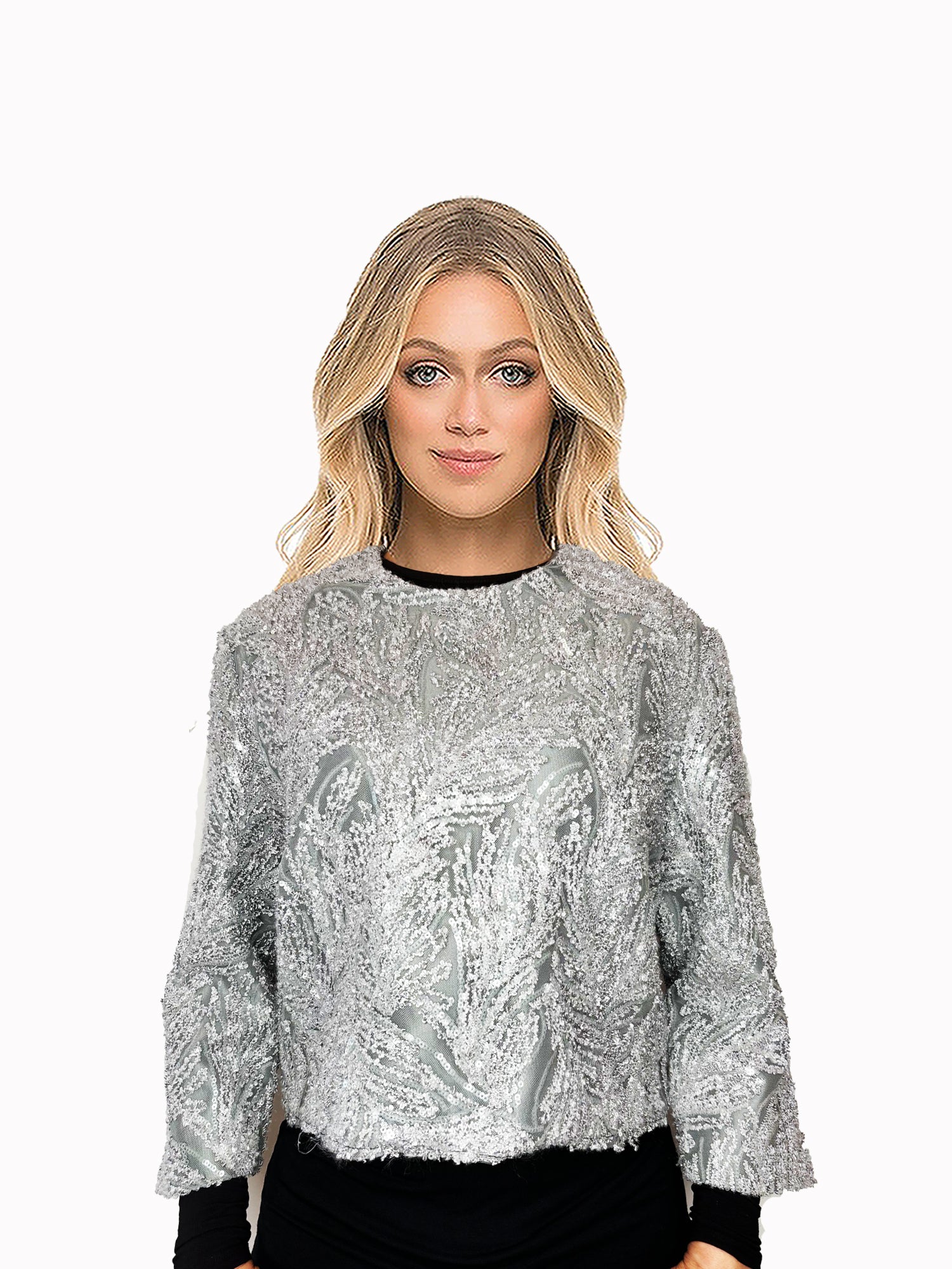 Ksenia Blouse Elegant Sequins Top