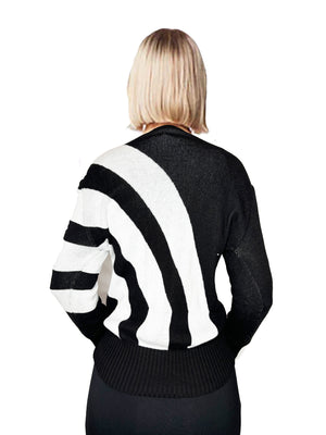 Nour By Milan Striped Sweater