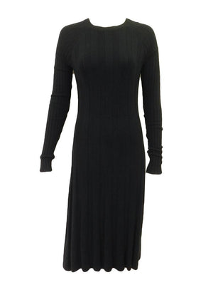 Modest People Ribbed Sweater Dress vendor-unknown