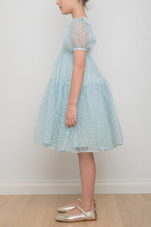 Petite Amalie Ella Embroidered Dot Dress - Dresses