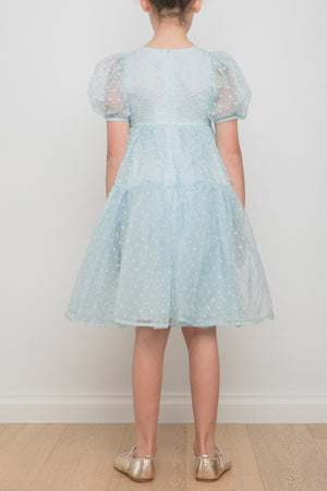 Petite Amalie Ella Embroidered Dot Dress - Dresses