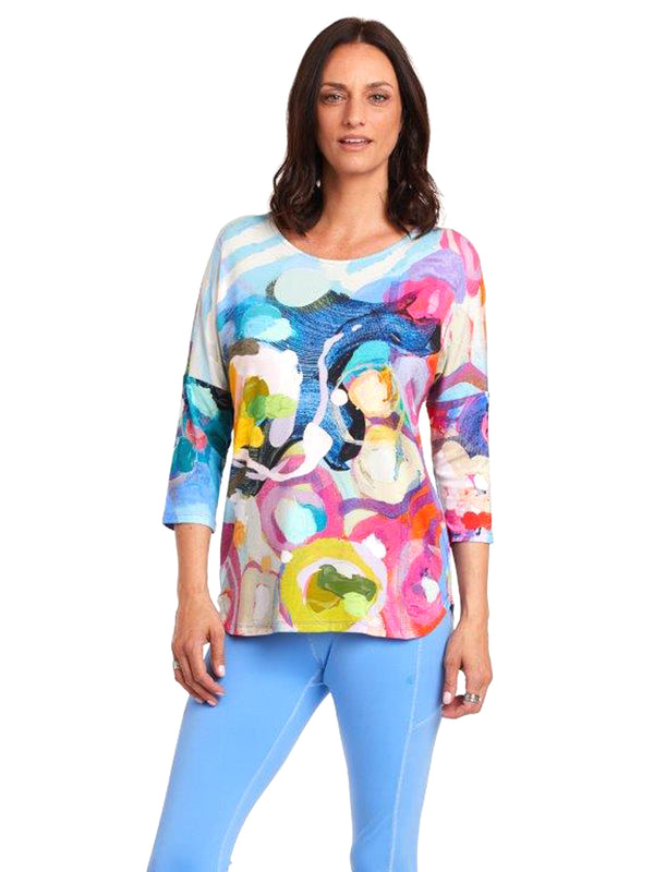 Claire Desjardins Crewneck Print Top - Tops