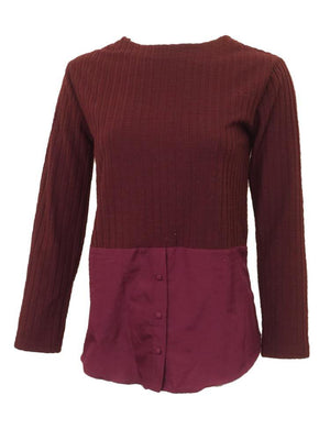 Kas New  York Ribbed Shirt Tail Top vendor-unknown