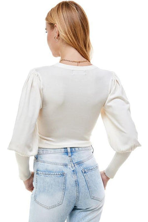 On Twelfth Crewneck Long Sleeve Sweater - PinkOrchidFashion