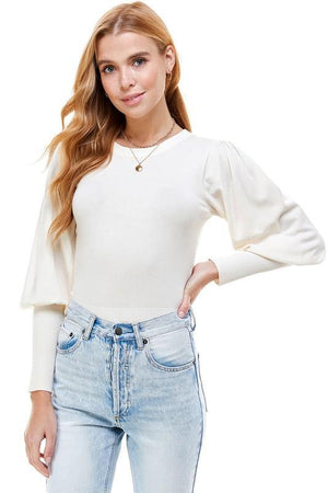 On Twelfth Crewneck Long Sleeve Sweater - PinkOrchidFashion