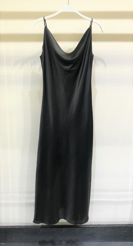 Venti6 Satin Slip Maxi Dress - Dresses