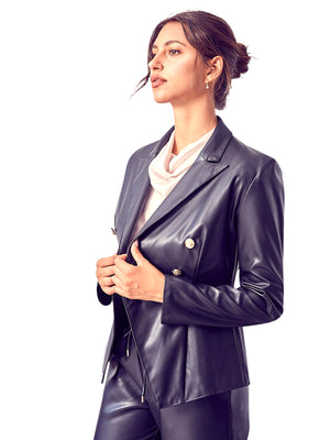 Do + Be Faux Leather Blazer Do + Be