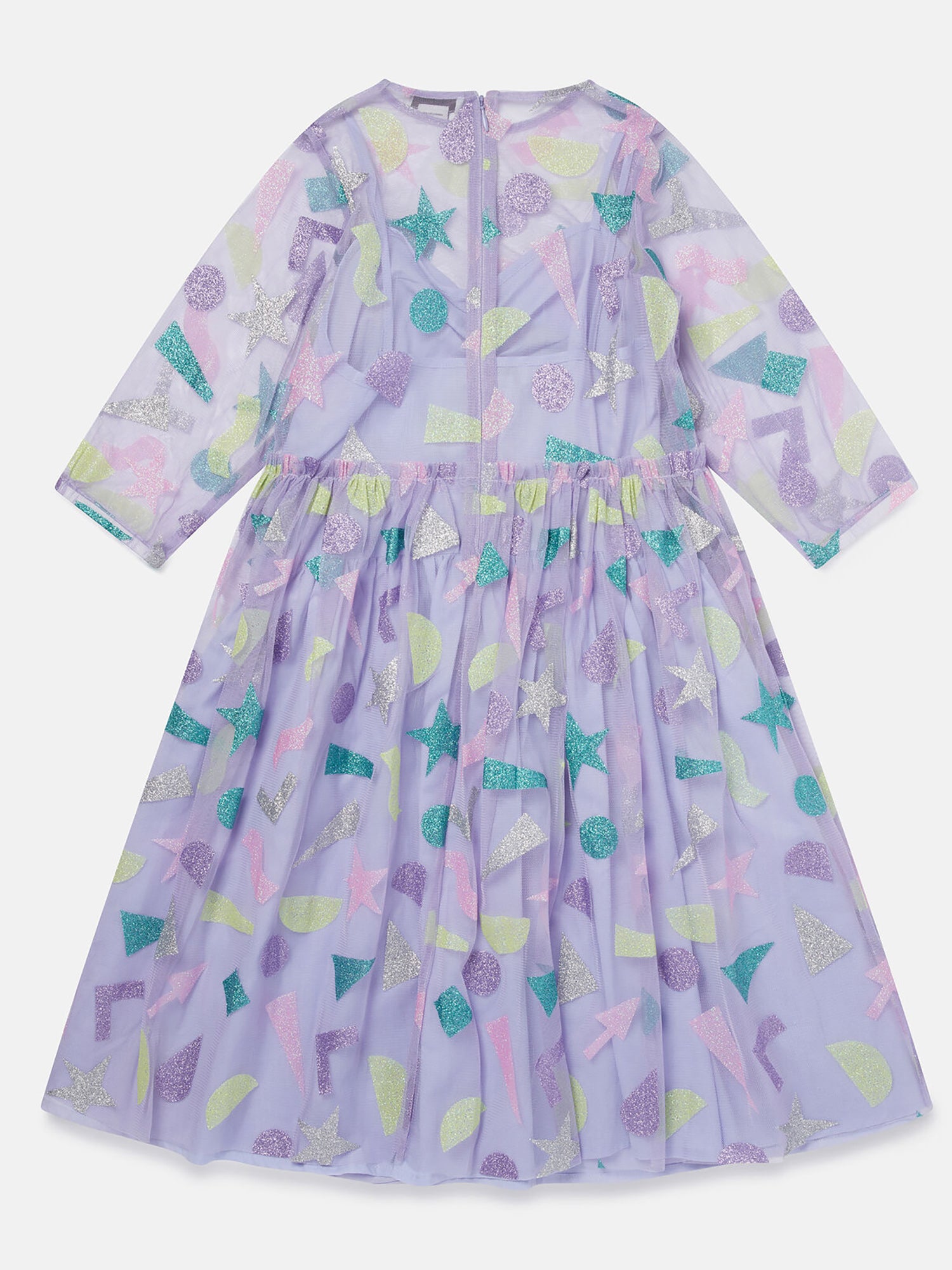 Stella McCartney Glitter Patch Tulle Dress - Dresses