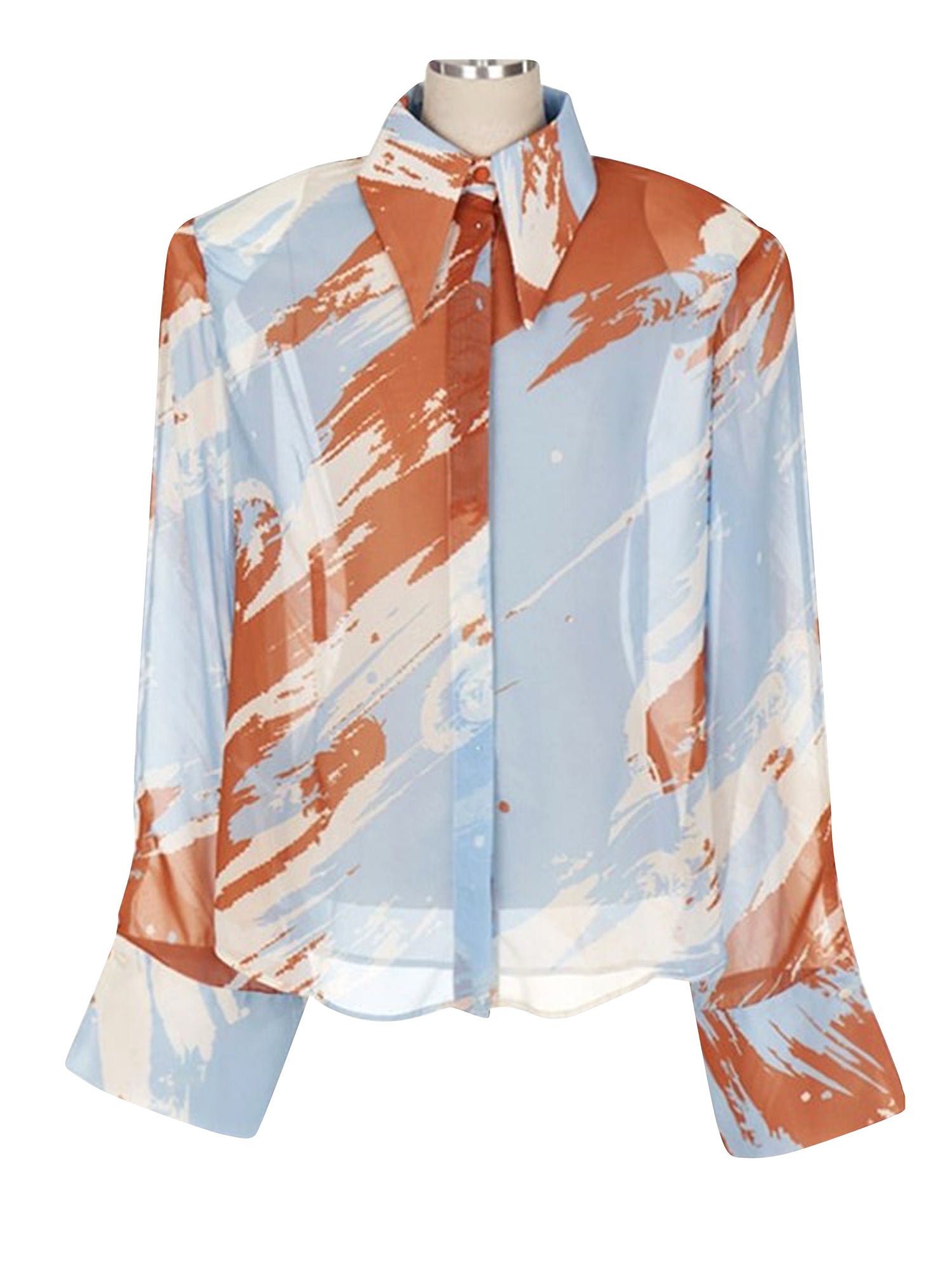 Eterna Cloud Patterned Top - 