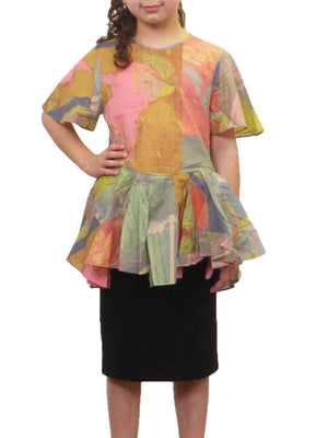 JNBY Bottom Ruffles Short Sleeve Shirt JNBY