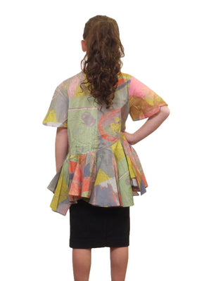 JNBY Bottom Ruffles Short Sleeve Shirt JNBY