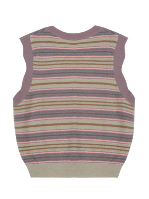 JNBY Striped Knitted Vest - Shirts & Tops