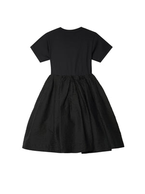 JNBY Waisted Blouson Loose Pleat Dress - Dresses