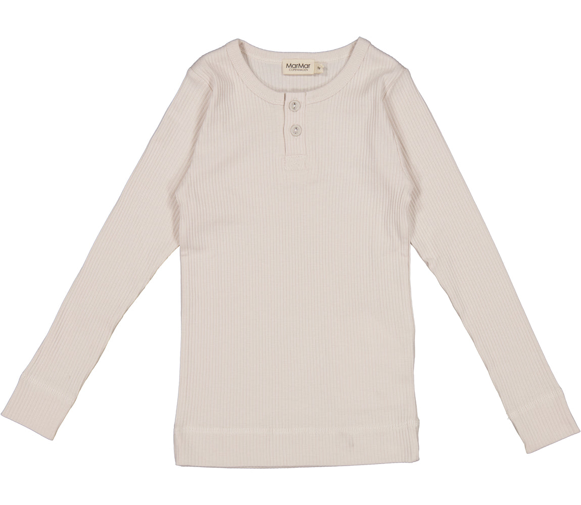 MarMar Ribbed Long Sleeve Henley Shirt (Spring Colors) - Tops