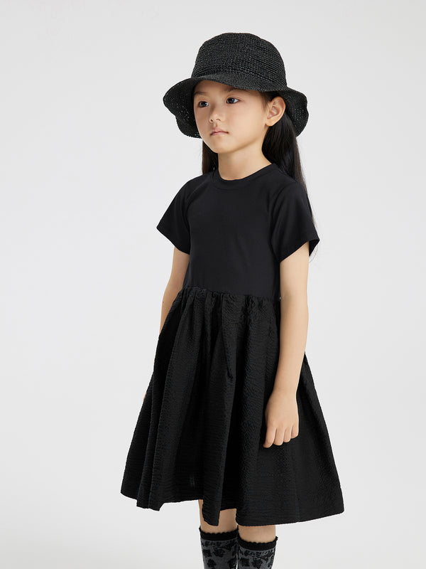 JNBY Waisted Blouson Loose Pleat Dress - Dresses