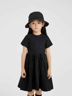 JNBY Waisted Blouson Loose Pleat Dress - Dresses