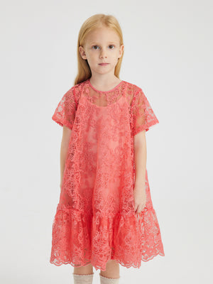 JNBY Lace Ruffle Bottom Dress - Dresses