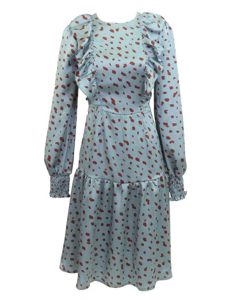 Noni Ruffle Print Dress - PinkOrchidFashion