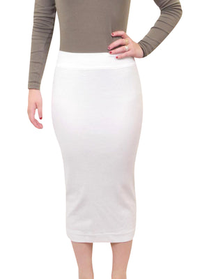 Hardtail Midi Ribbed Pencil Skirt CS-104 - Skirts