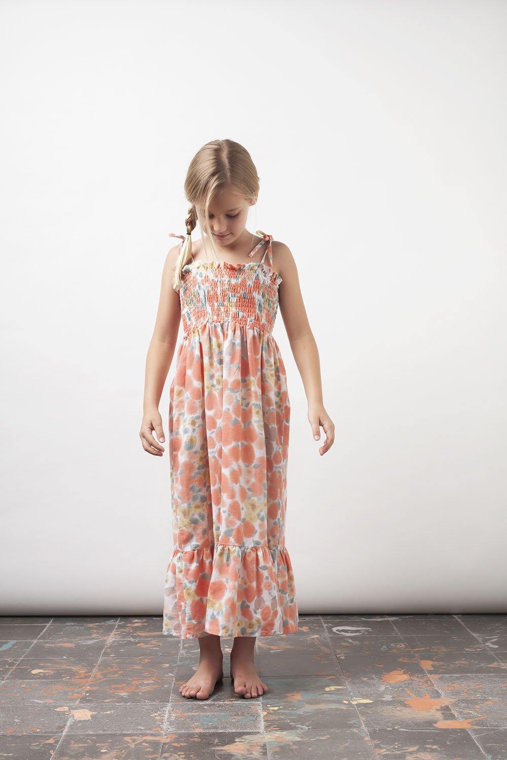 Tocoto Vintage Watercolor Floral Maxi Dress - PinkOrchidFashion