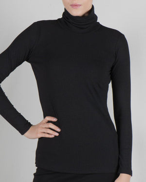 Point Ribbed Turtleneck - PinkOrchidFashion