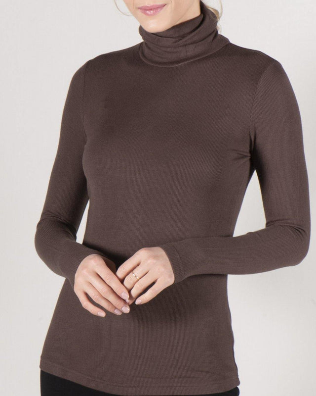 Point Ribbed Turtleneck - PinkOrchidFashion