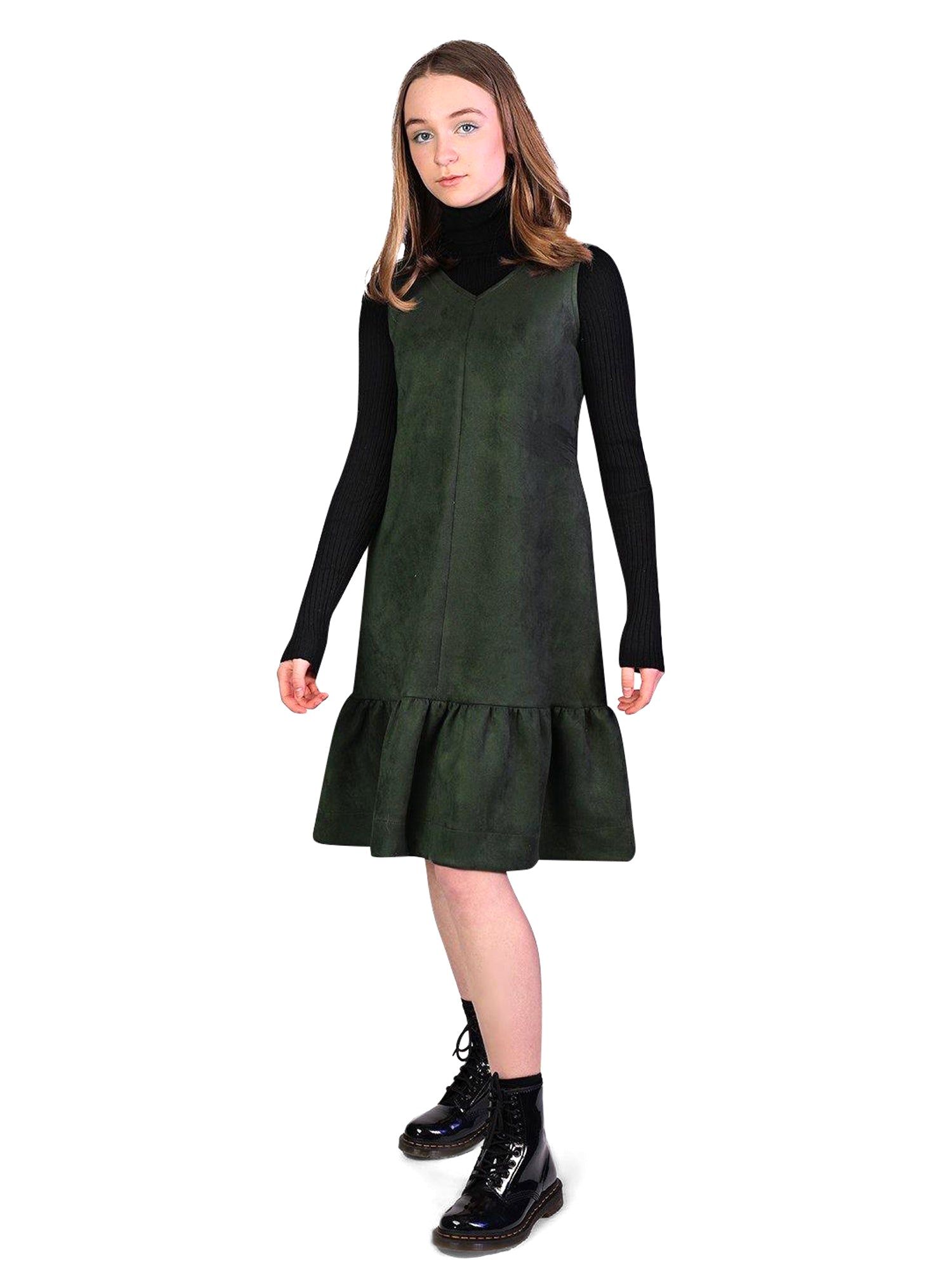 iPosh Suede V-neck Jumper iPosh